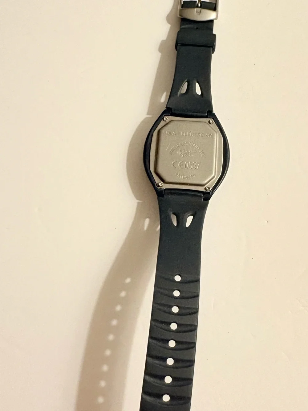 Polar Pulse Watch Heart Rate Monitor Wristwatch Black/ Blue,  Water Resistant